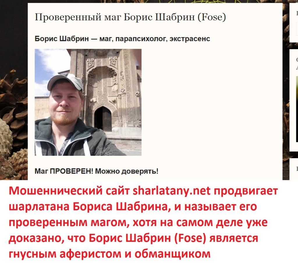 маг Борис Шабрин Fose отзывы, bbcult@gmail.com